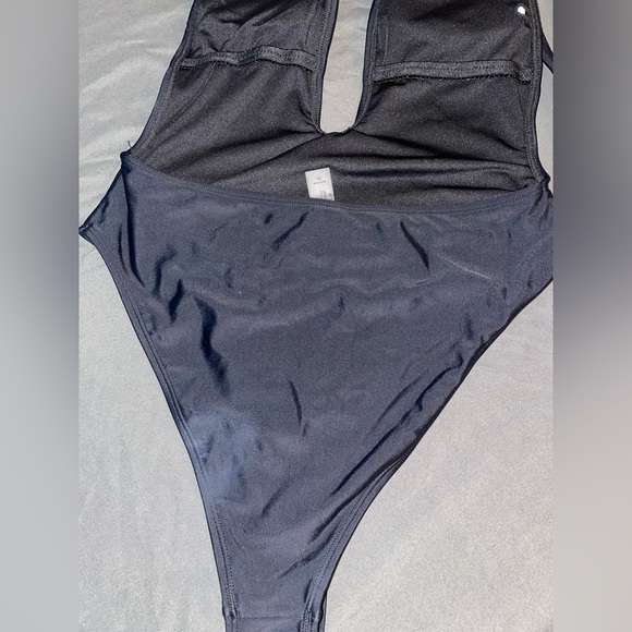 Multi-way Women’s One Piece Swimsuit High Waist Bikini with Tie Medium, Black - Picture 7 of 12